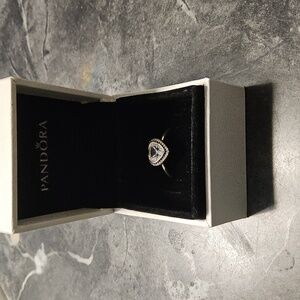 Pandora sparkling heart CZ ring